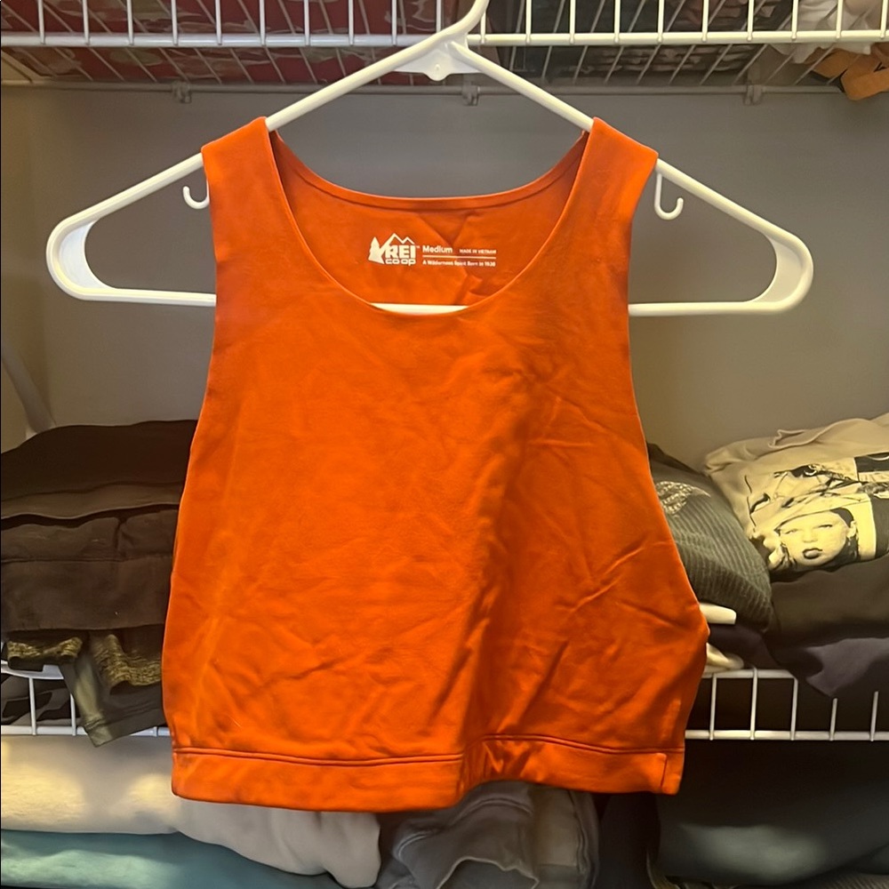 Orange REI crop top